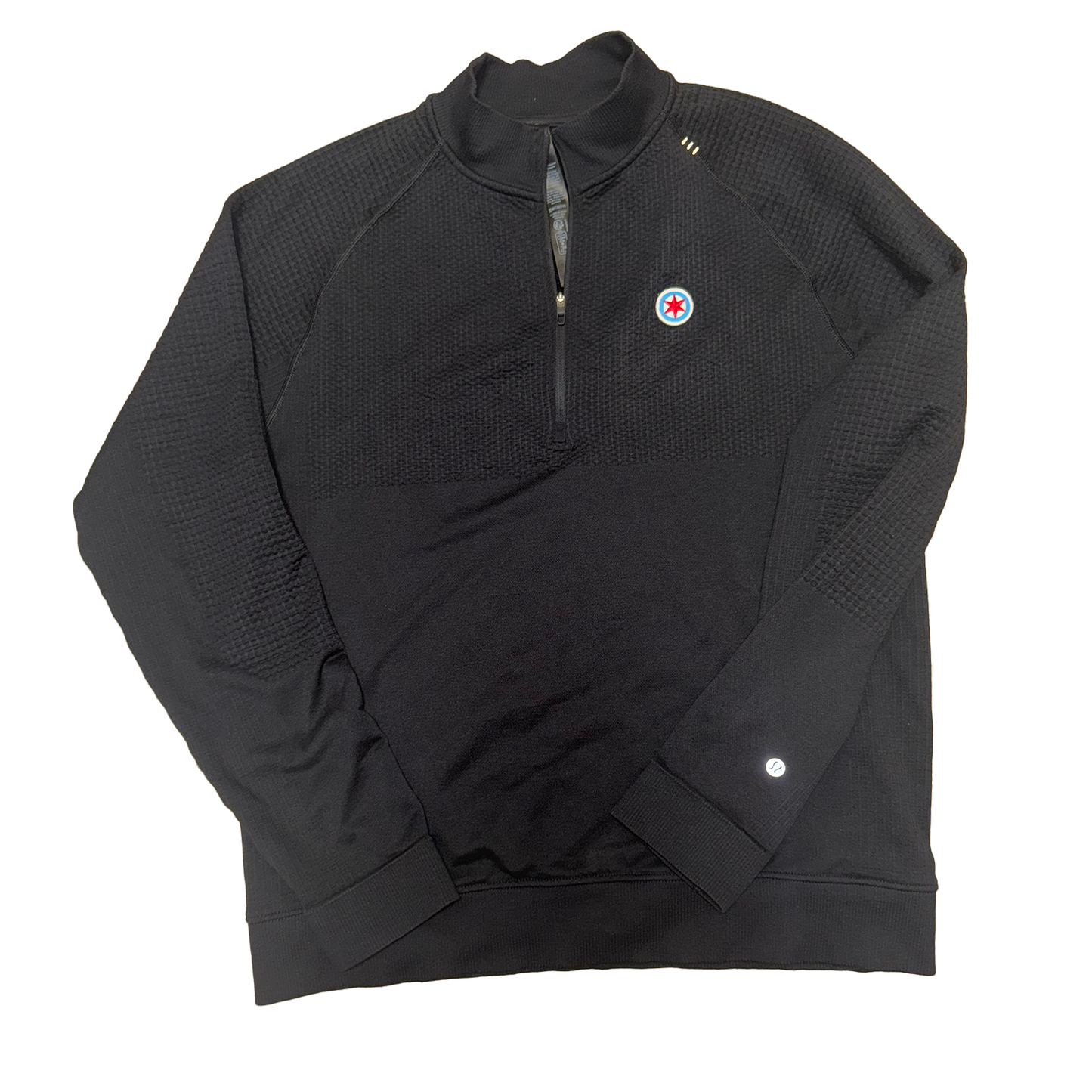 Six Point Sports Patch Lululemon Engineered Warmth Half Zip - BLACK