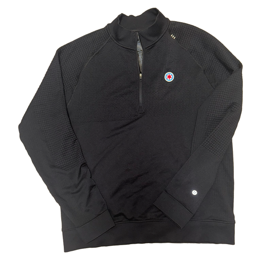 Six Point Sports Patch Lululemon Engineered Warmth Half Zip - BLACK